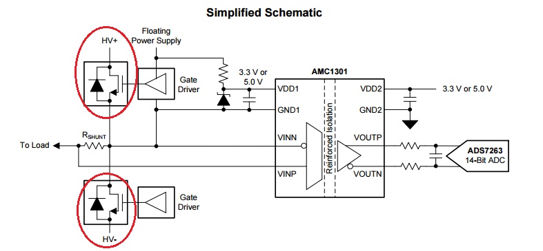 AMC1301-Q1: AMC1301 Design Question... - Amplifiers Forum - Amplifiers ...