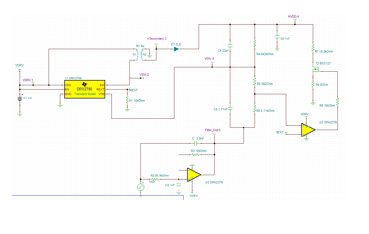 DRV2700EVM-HV500: Is there any design to drive Piezo Actuator of 150V ...