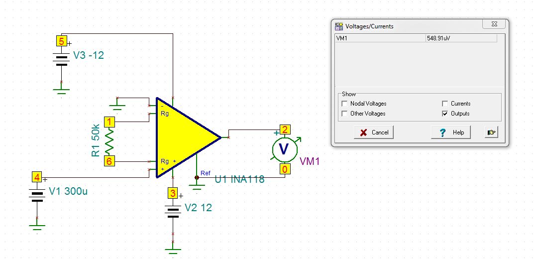 INA118: INA118 related problem for low signal below 0.3mv. here i ...