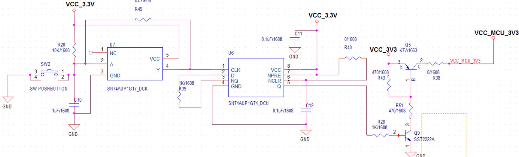 Sn74aup1g74: Using Power-on As Tact Switch - Logic Forum - Logic - Ti 