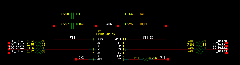 TXS0104E: overshot in TXS0104 - Logic forum - Logic - TI E2E