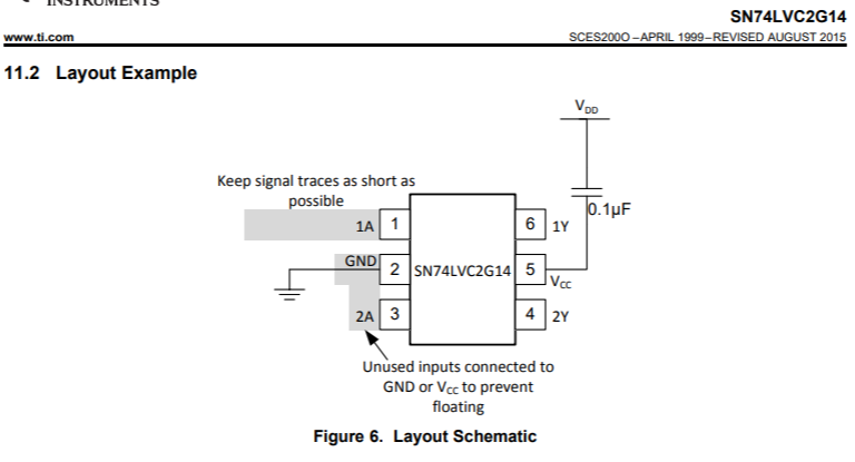 SN74LVC2G14: Datasheet Layout Example - Logic Forum - Logic - TI ...