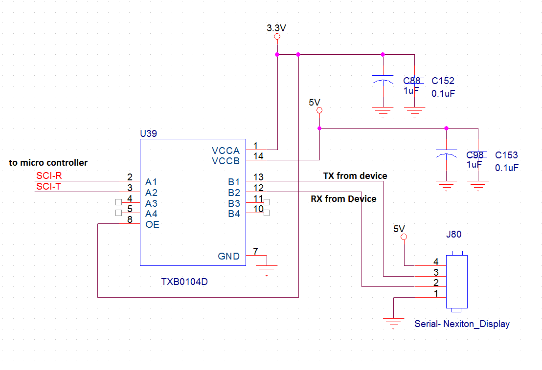 TXB0104: Receive And Transmit Data In Serial Communication - Logic ...