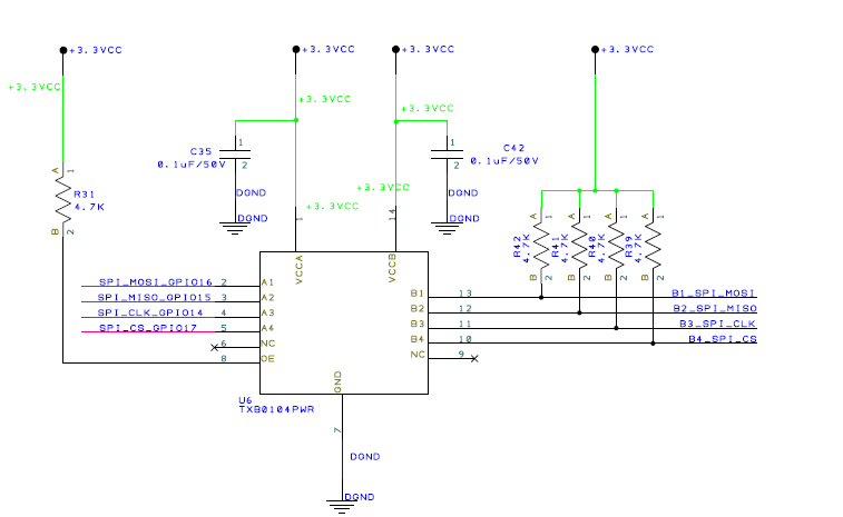 TXB0104: Problems To Translate SPI Signals - Logic Forum - Logic - TI ...