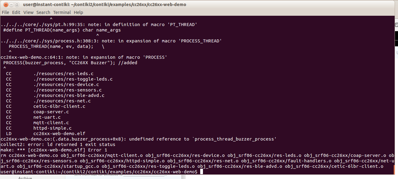 LAUNCHXL-CC1310: combine two contiki codes - Sub-1 GHz forum - Sub-1 ...