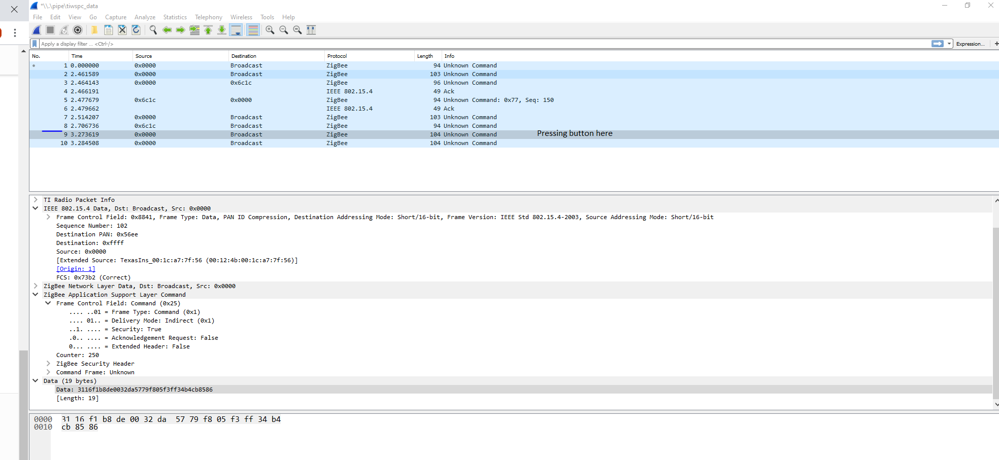 CC1352R: Sending broadcast generic data trough Zigbee - Zigbee & Thread ...