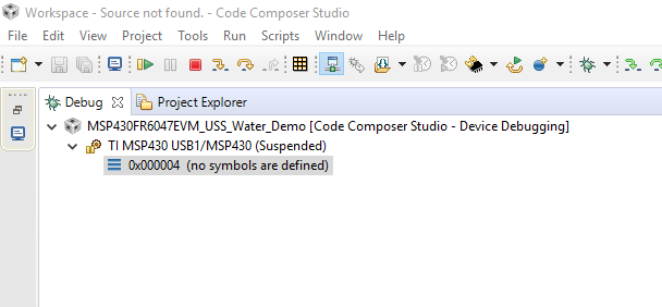 CCS/EVM430-FR6047: Debug problem - MSP low-power microcontroller forum ...