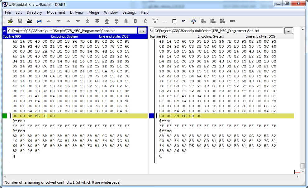 MSP-GANG-GUI 1.2.5.0 fails to program a TI Hex file to a 