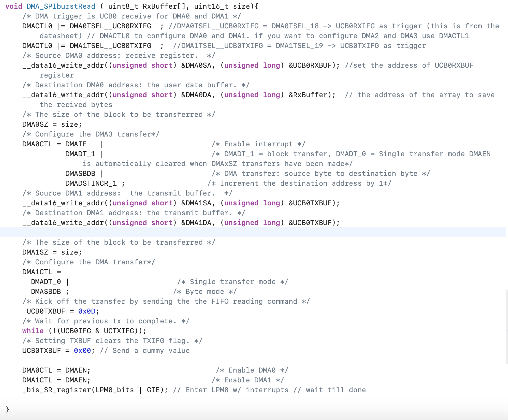 MSP430FR5994: DMA Configuration - MSP Low-power Microcontroller Forum ...