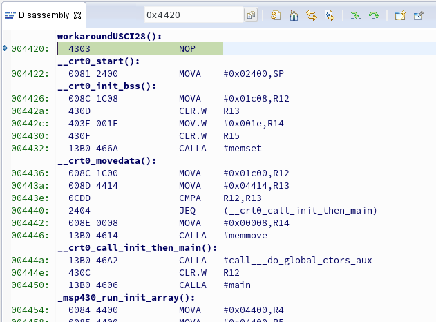 msp430 GCC startup source code - MSP low-power microcontroller forum ...