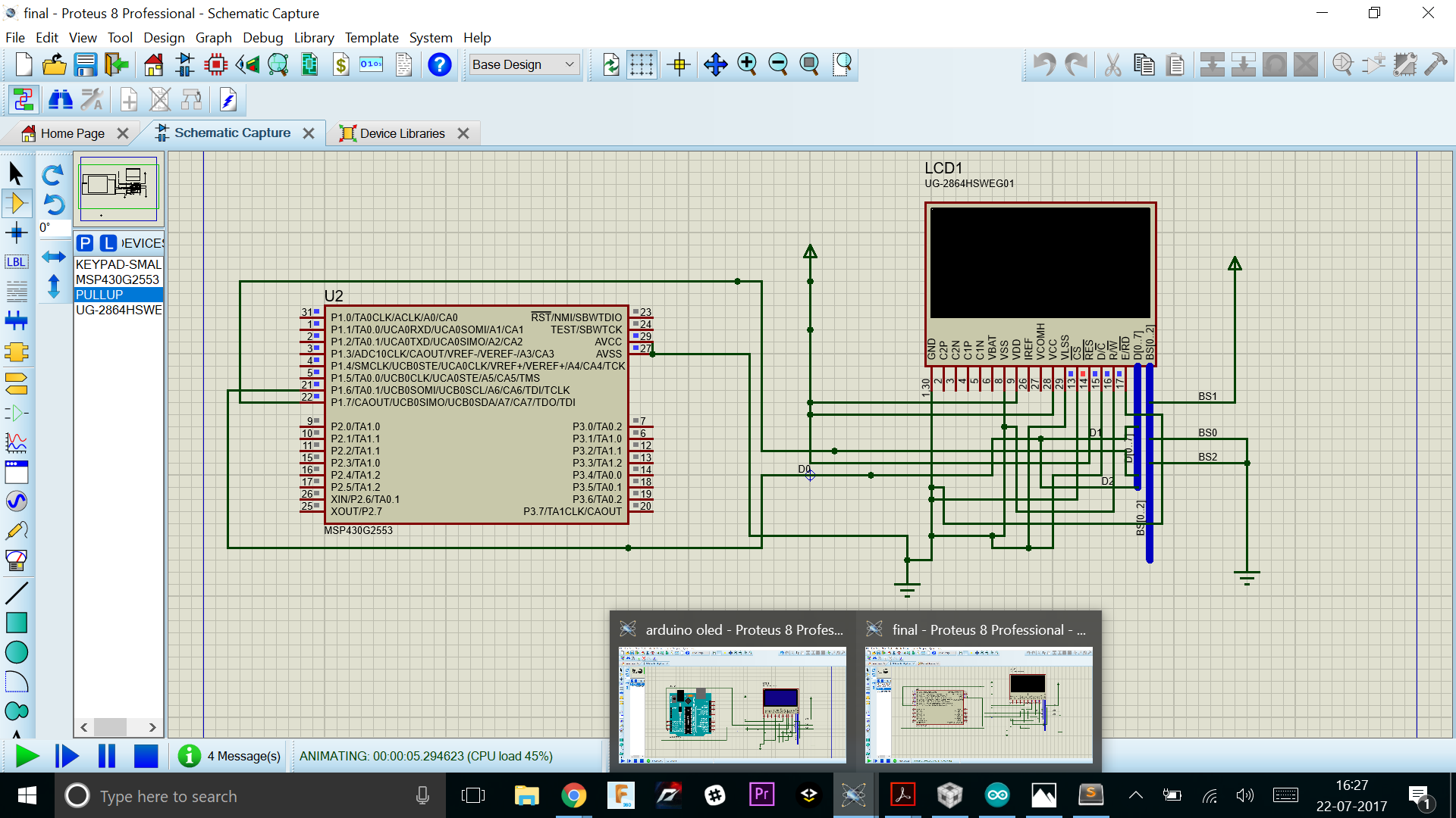 MSP430G2553: PROTEUS SIMULATION ERROR - MSP low-power microcontroller ...