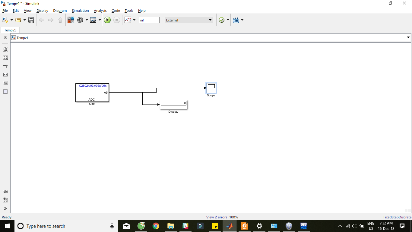 CCS/TMS320F28027: MEASURE TEMPERATURE WITH SIMULINK - C2000 ...