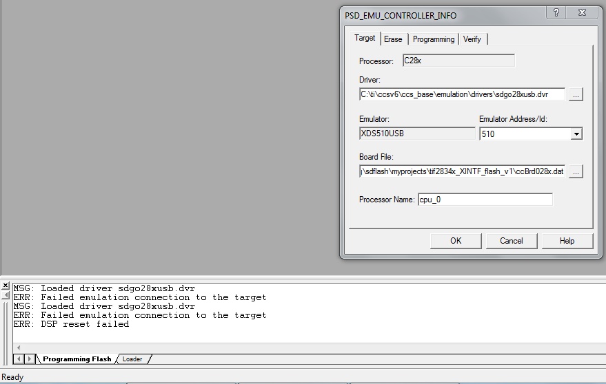 TMS320F2810 SDconfig works but fails to reset in SDflash? - C2000 ...