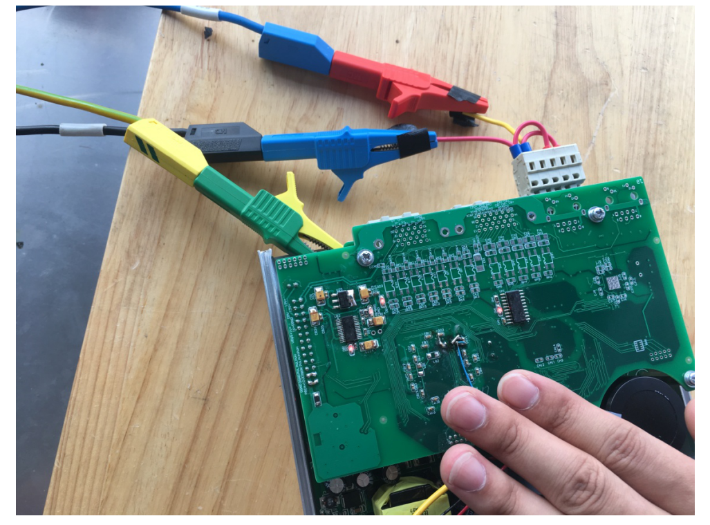 TMS320F28335 how to solve that in EFT test if there is a hand close to