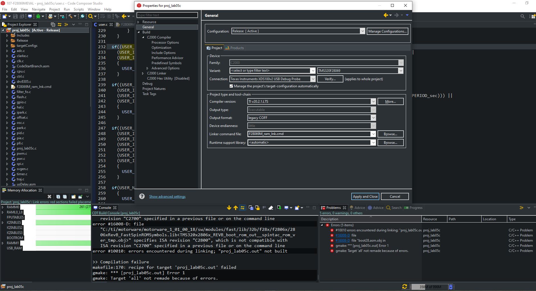 CCS/LAUNCHXL-F28069M: LaunchXL-F28069M and DRV8305 - C2000 ...