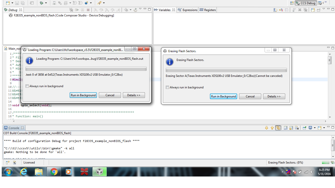 C2000 f28335 Flashing Error - C2000 microcontrollers forum - C2000™︎ ...
