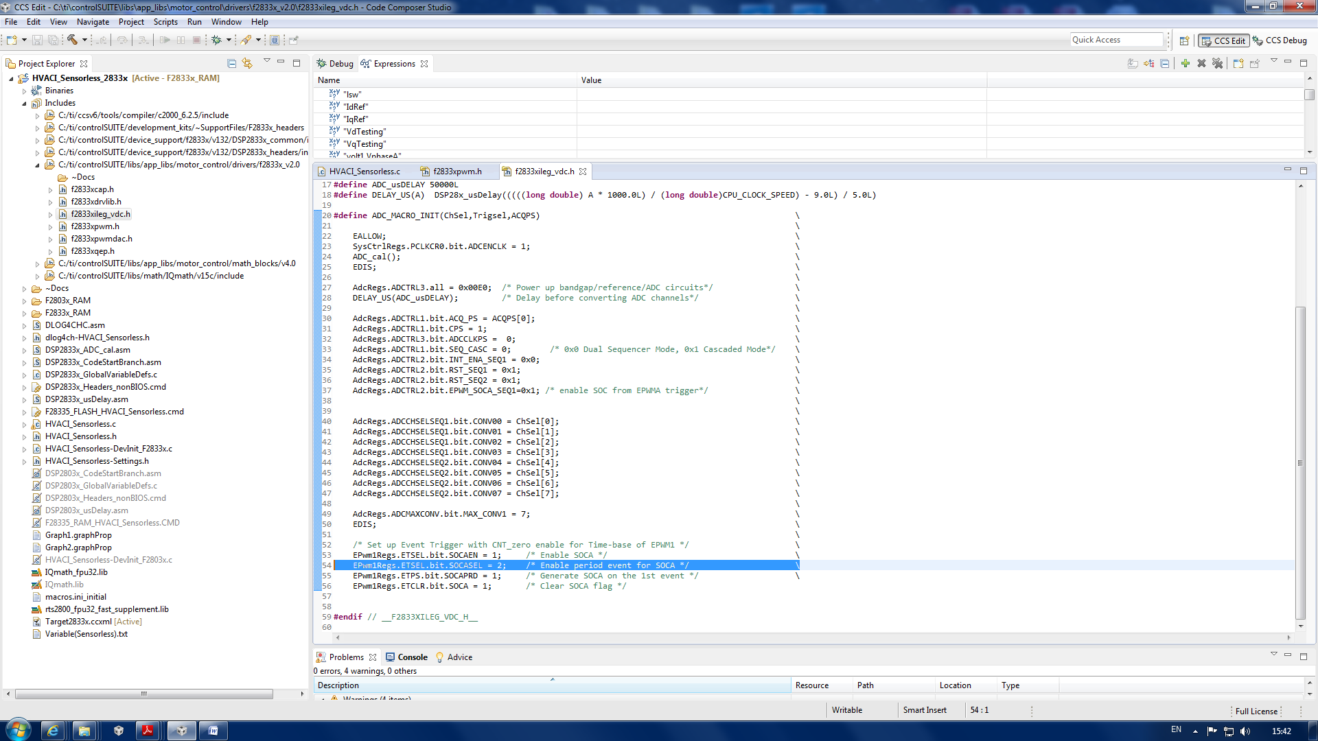 Current observation (HVMotorCtrl+PFC Kit) - C2000 microcontrollers ...