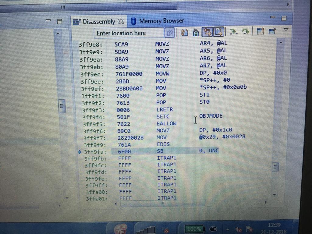 TMS320F28335: No Source Availabe At 0x3FF9FA - C2000 Microcontrollers ...