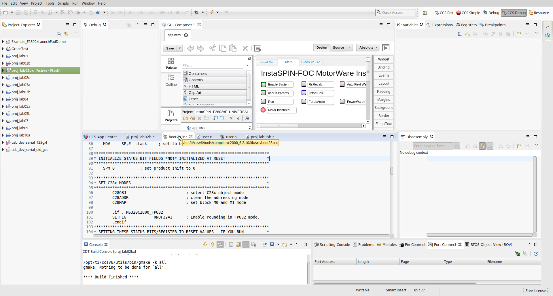 CCS user friendlyness - C2000 microcontrollers forum - C2000™︎ ...