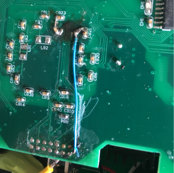 TMS320F28335 how to solve that in EFT test if there is a hand close to