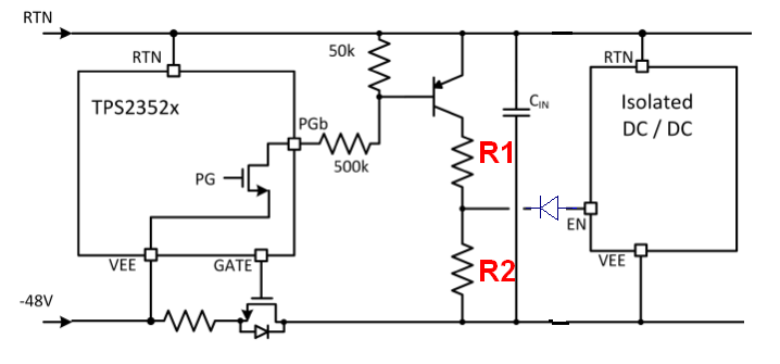 TPS23523: How to invert the PowerGood pins when also using an Oring-FET ...