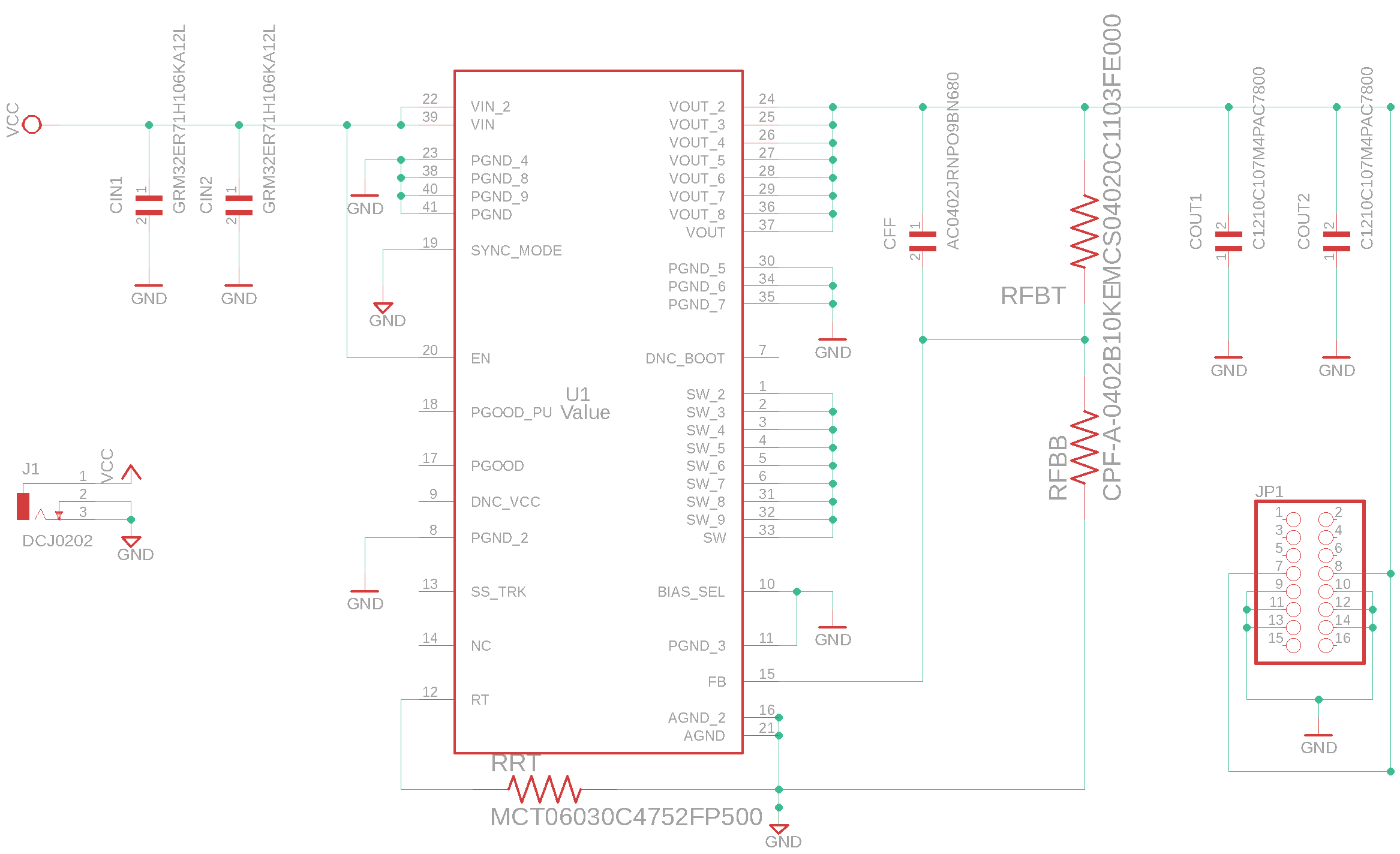 Lmzm33606: Circuit Designed To Output 12v Is Only Outputting 1v - Power 