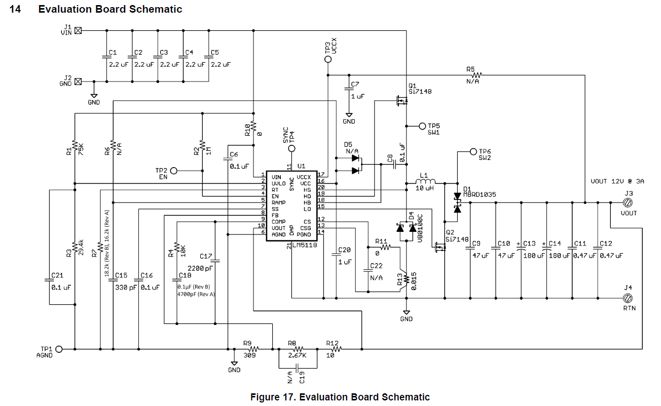 LM5118: [LM5118]Evaluation Board, Diode - Power management forum ...