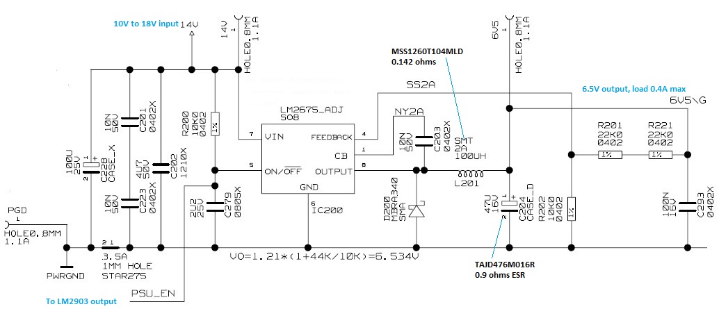 LM2675-adj losing control - Power management forum - Power management ...