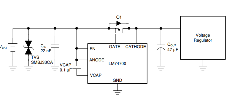 LM74700-Q1: Output capacitor capacity - Power management forum - Power ...