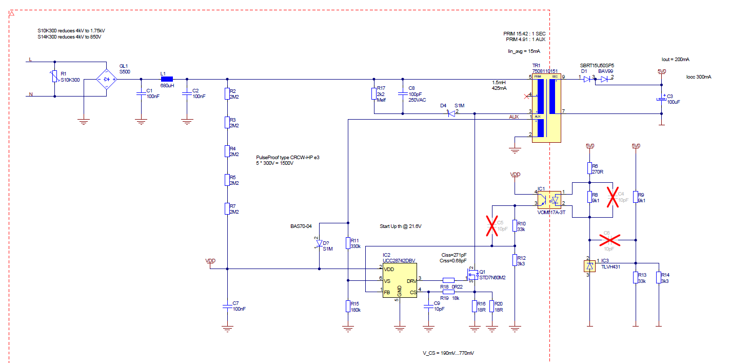 Cross mosfet