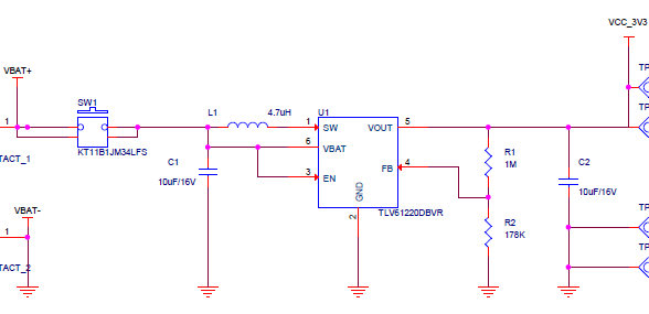 TLV61220: Vout can't reach 3.3V for Vin from 1.5V to 3V - Power ...