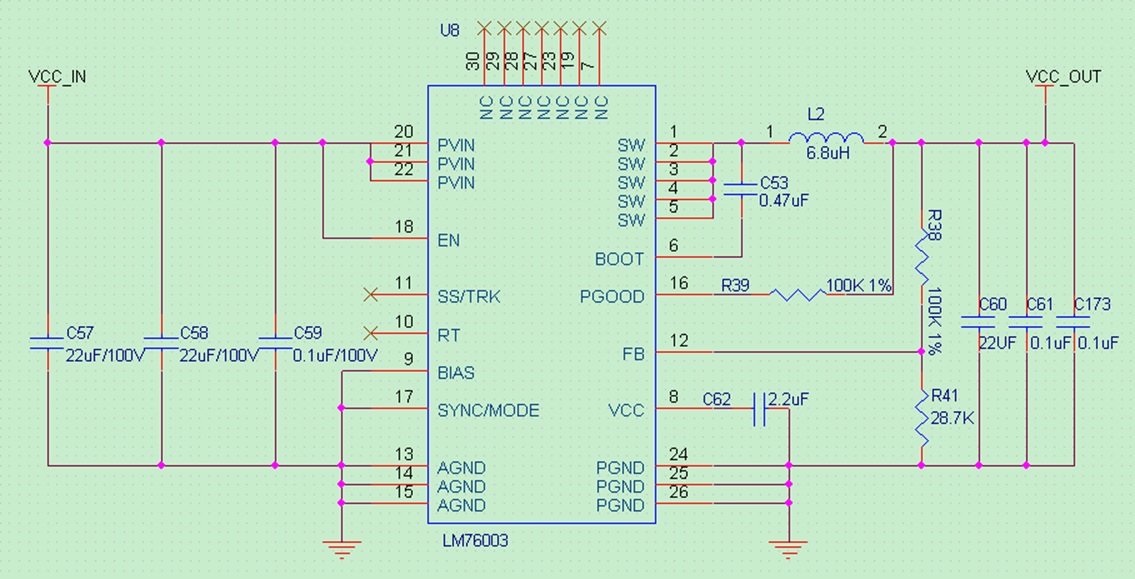 LM76003: LM76003 schematic review - Power management forum - Power ...