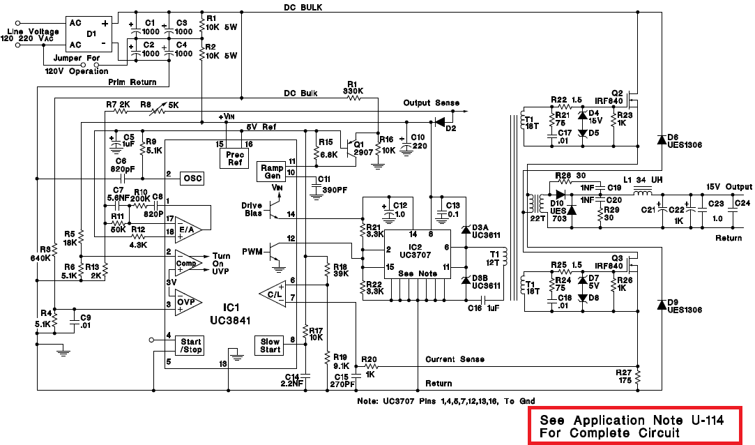 UC3841 Application note for UC3841 Power management forum Power