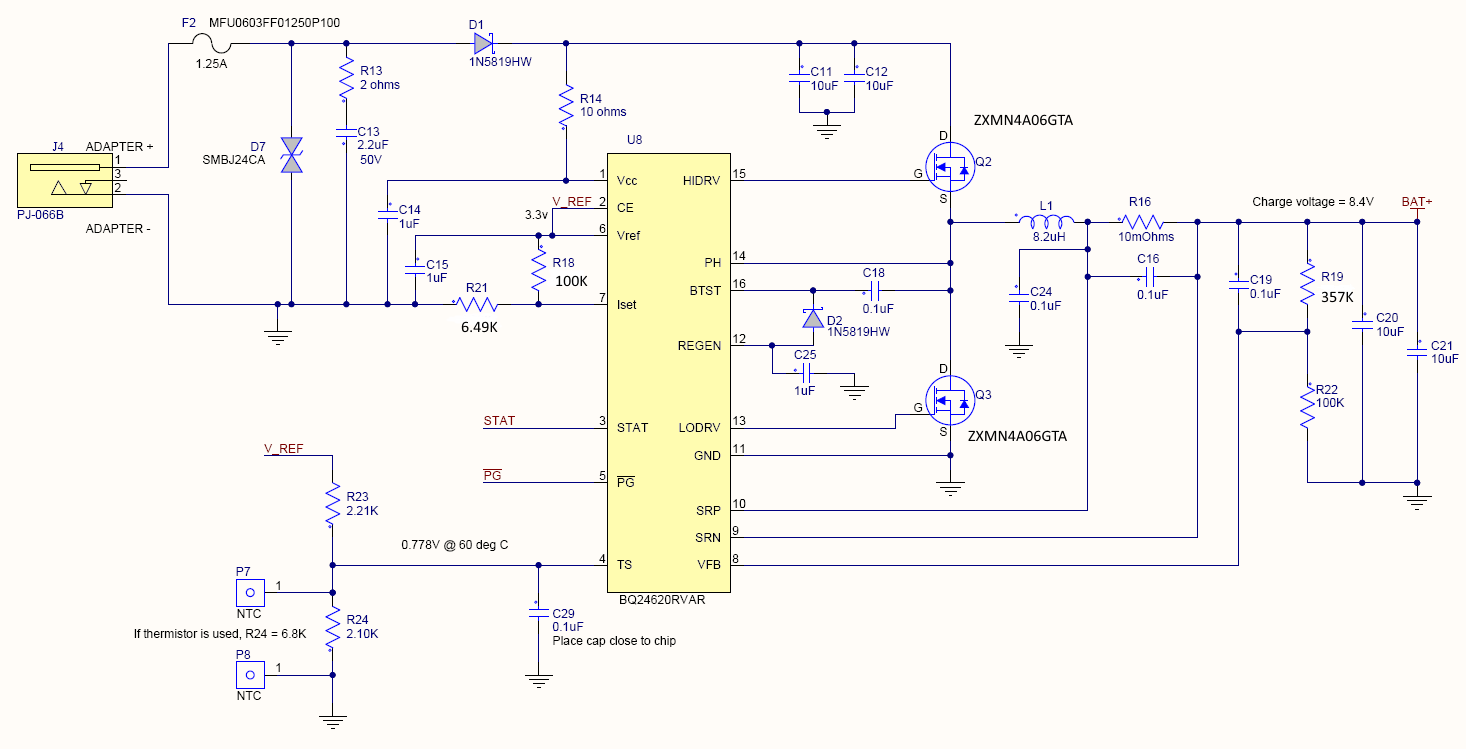 BQ24620: Battery does not charge - Power management forum - Power ...