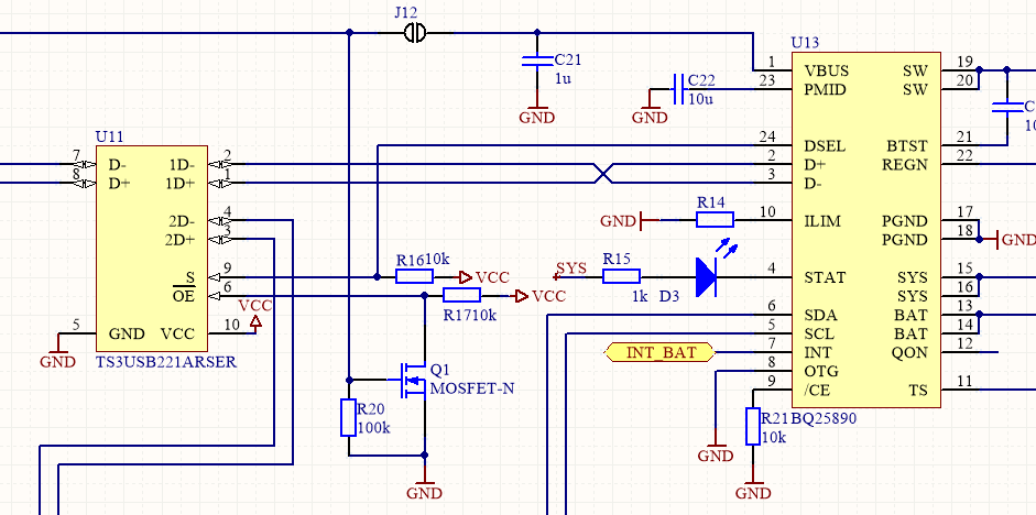 BQ25890: DSEL signal polarity, all USB detect as 