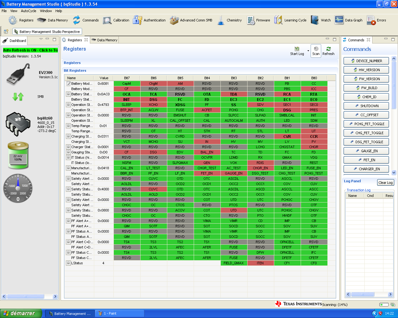 BQ40Z60: EV2300 and custom board problem - Power management forum ...