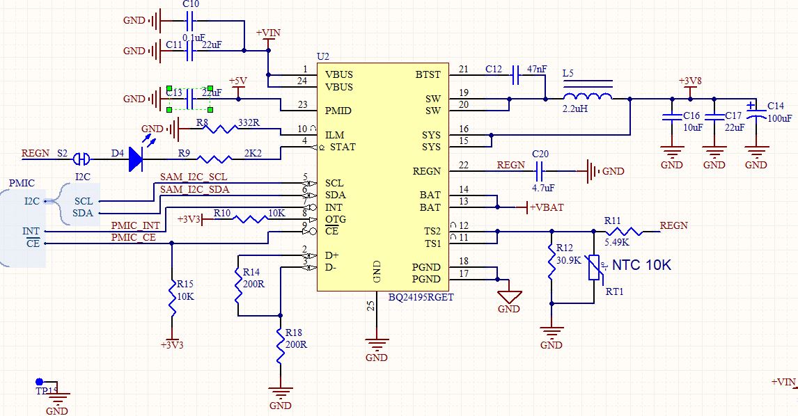 BQ24195: Vbus is passing trough the SYS - Power management forum ...