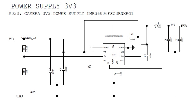 LMR36006-Q1: LMR36006FSC3RNXTQ1 used in 3.3V 0.6A @2.1MHz - Power ...