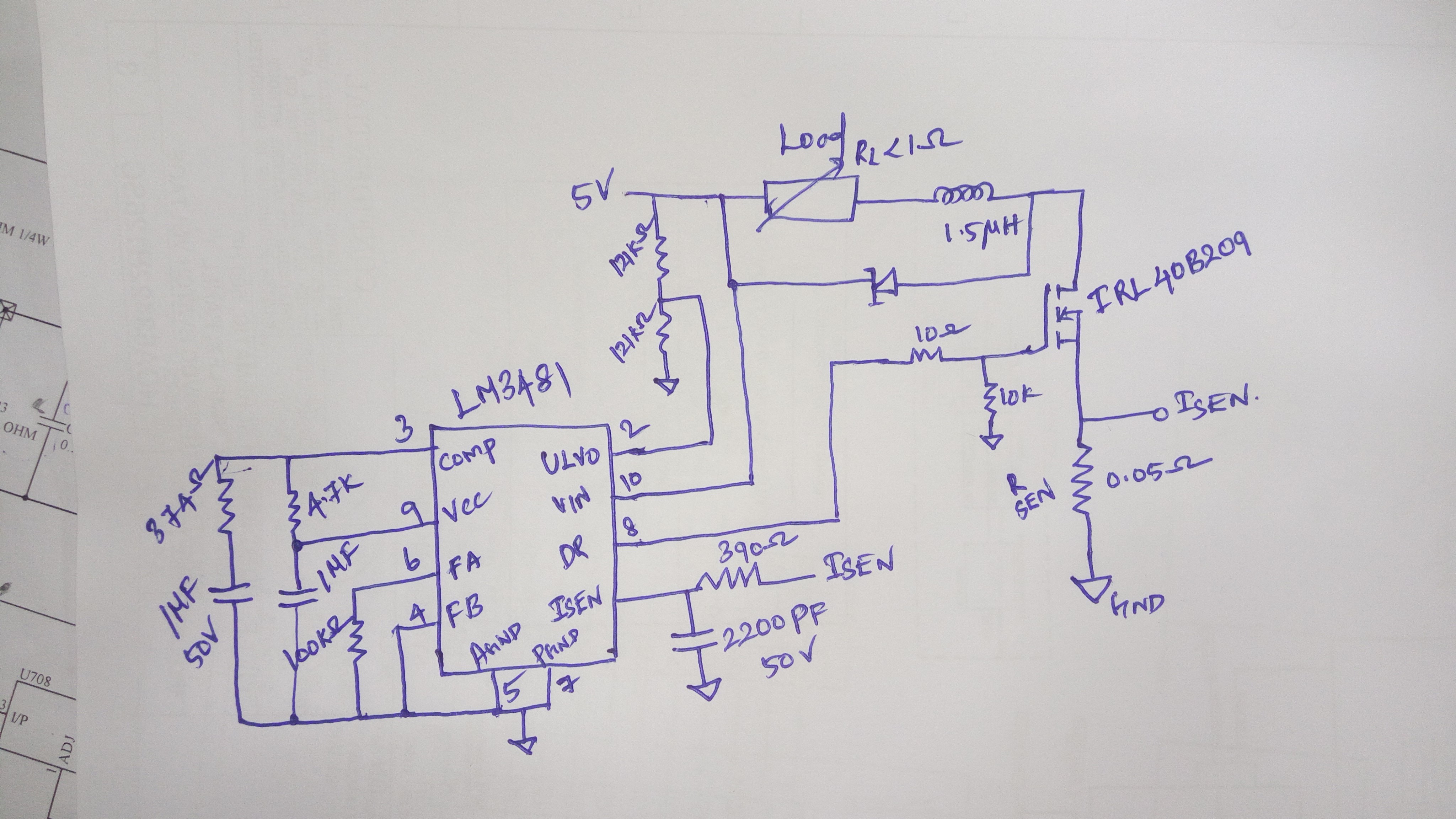 LM3481: Inductor peak current controller - Power management forum ...