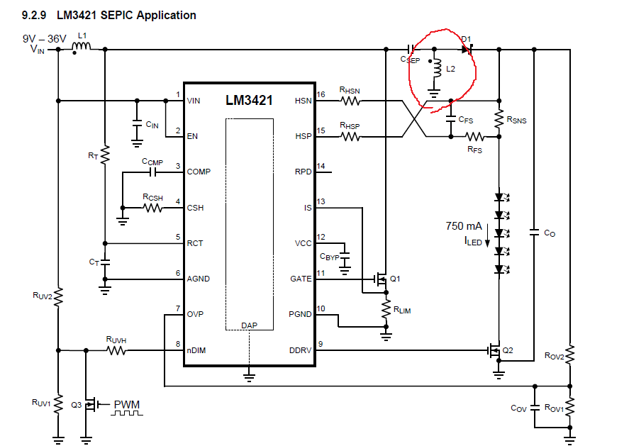 LM3421: SEPIC circuit - Power management forum - Power management - TI ...