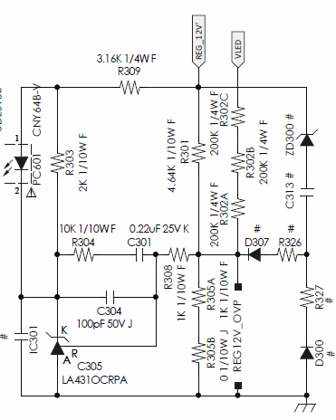 UCC256303: LLC current mode control for two output feedback control ...