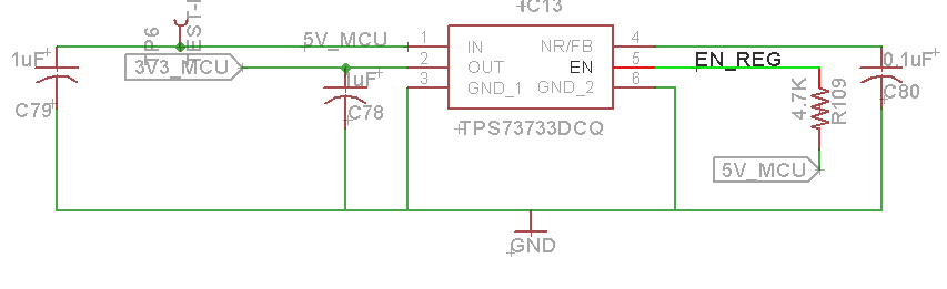 TPS737: The output voltage is not Zero when Enable pin is 