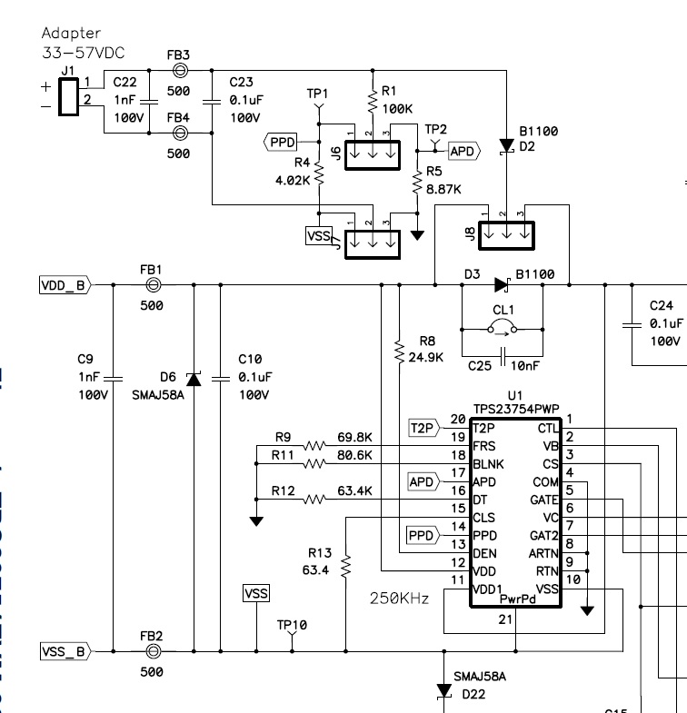 TPS23754EVM-383: Input DC 24V adapter - Power management forum - Power ...