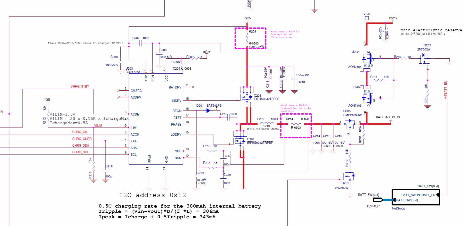 BQ24725A: BQ24725A sense resistor and register setting - Power 