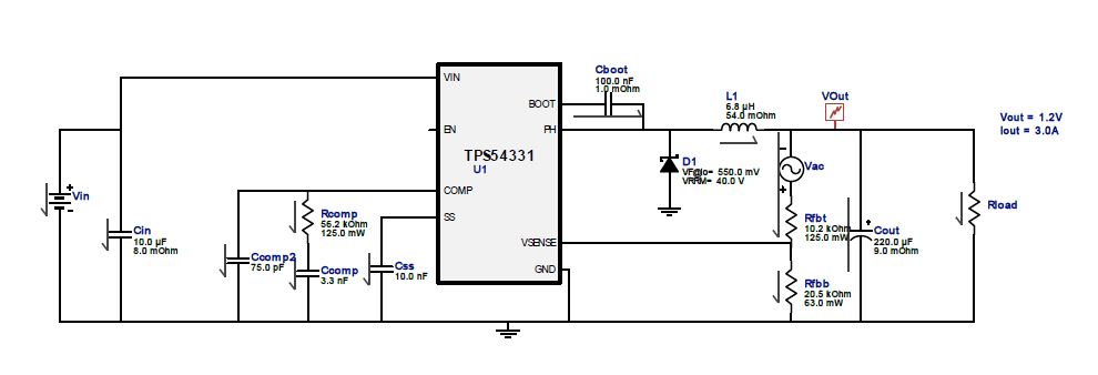 TPS54331: TPS54331DR 1.2V Vout overshoot problem !!! - Power management ...