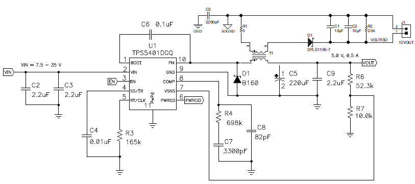 Did the TPS5401 can be application to Isolation circuit ? - Power ...