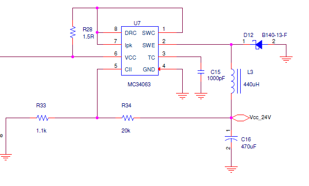 Desgning a buck boost converter- MC34063ADR - Power management forum ...