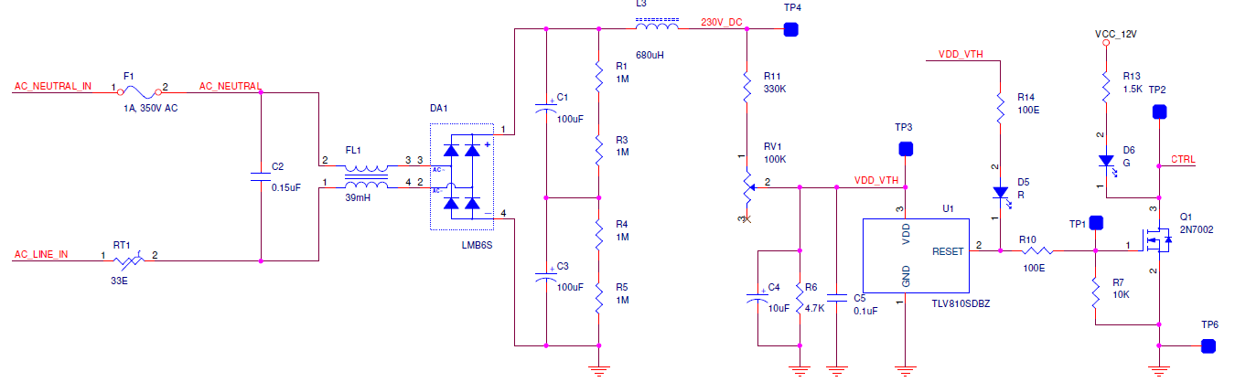 TLV810: Change in behavior for rectified DC supply - Power management ...