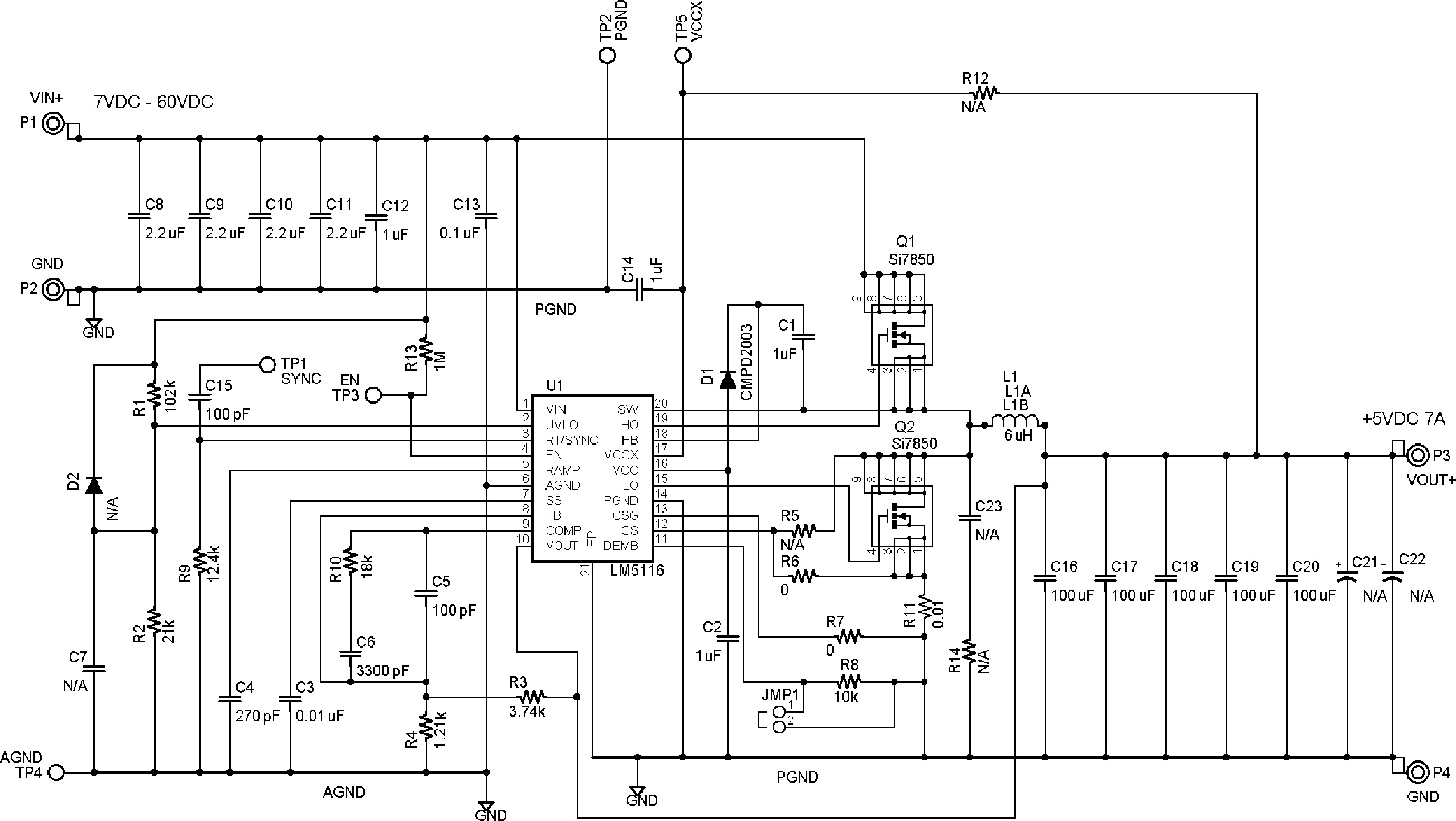 LM5116 - Power management forum - Power management - TI E2E support forums