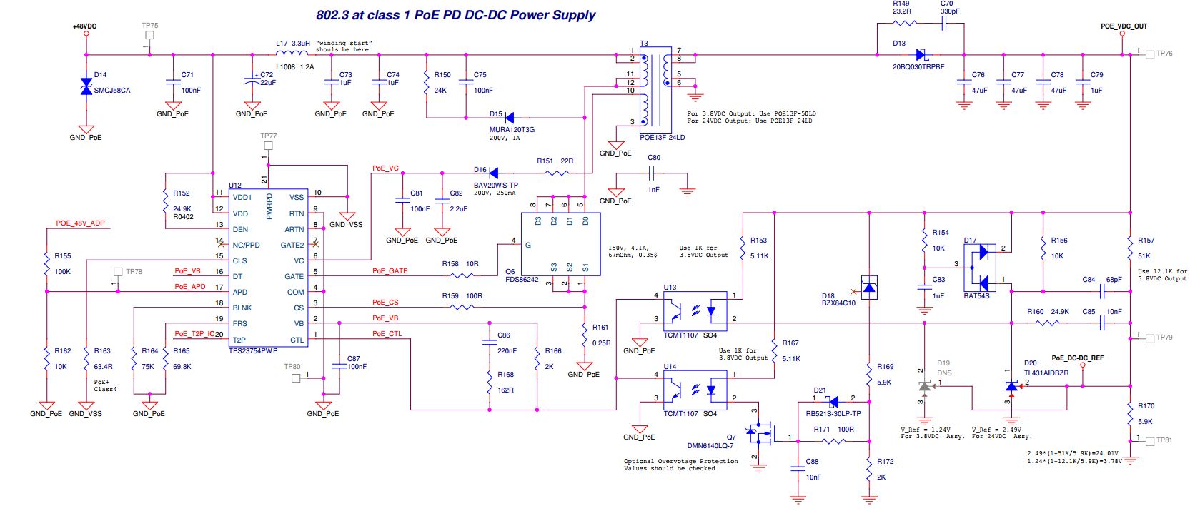 TPS23754: 24VDC DC-DC based on TPS23754 - Power management forum ...